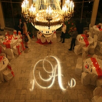 projection lighting for wedding